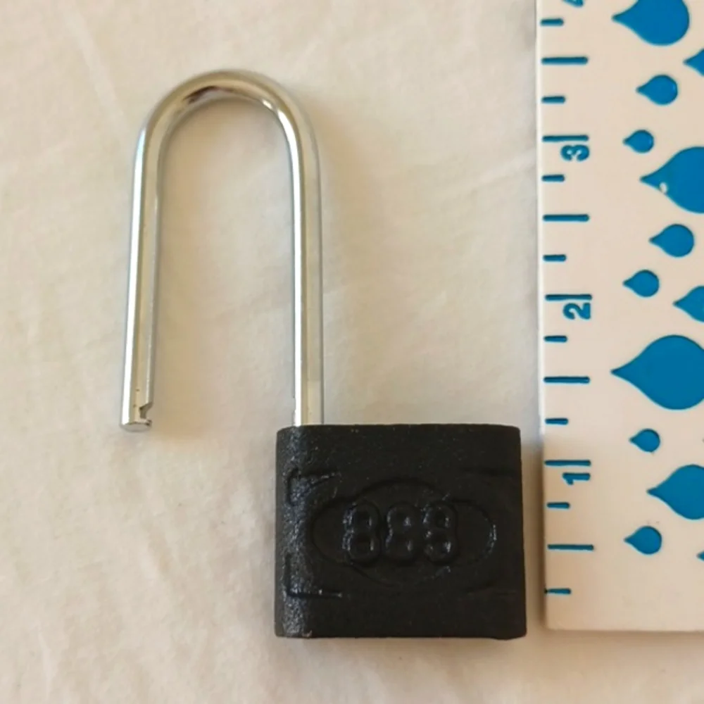 Vintage 888 Cast Iron Padlock with Key, China